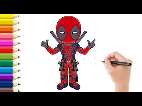 Como Dibujar a Deadpool Fortnite / How to Draw Deadpool Fortnite