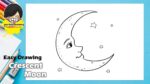 Easy Crescent Moon Drawing