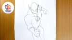 Flash super hero character drawing | cute draw