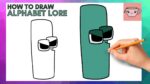 How To Draw Alphabet Lore - Lowercase Letter L | Cute Easy Step By Step Drawing Tutorial