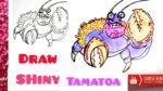 How To Draw Tamatoa (Shiny Crab) From Moana Easy