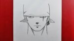 How To Draw Zoro Wearing Bandana / Easy Anime Drawing Tutorial