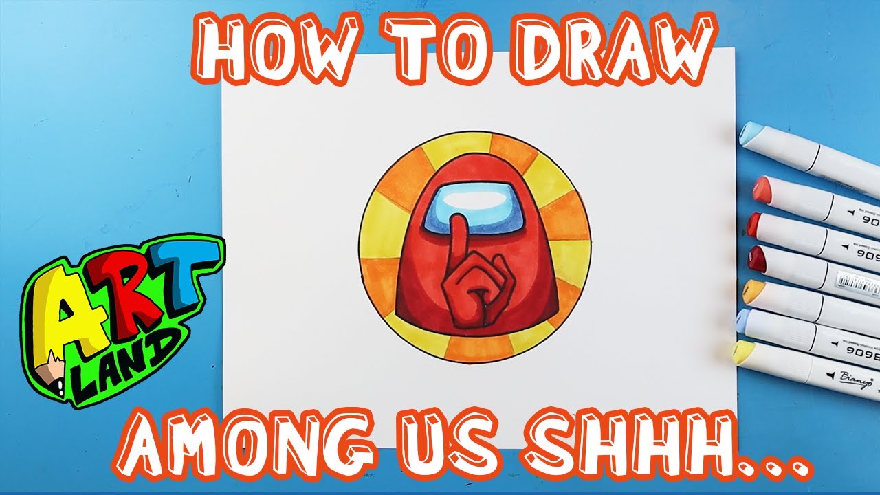 How to Draw AMONG US SHHH!!!