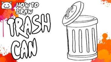 How to Draw Trash Can