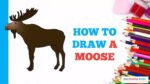 How to Draw a Moose in a Few Easy Steps: Drawing Tutorial for Beginner Artists