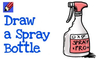 How to Draw a Spray Bottle Real Easy - Spoke Tutorial