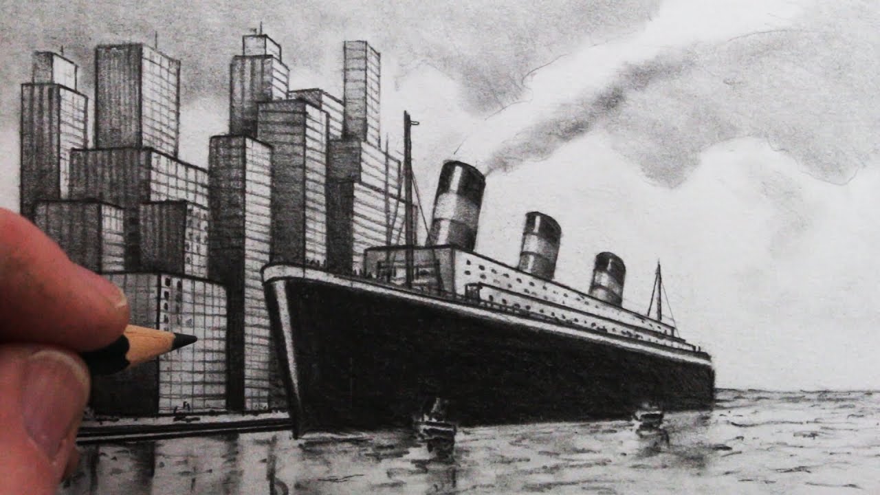 Como dibujar el titanic