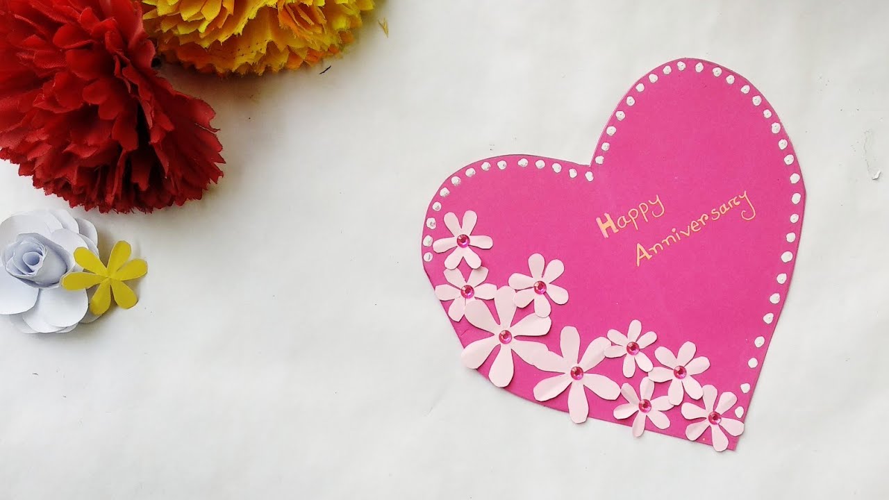 How to Make A Beautiful Handmade Anniversary Card Idea / DIY Greeting Cards for Anniversary