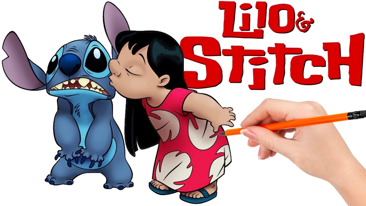 How to draw Lilo showing Stitch how much he means to her - Lilo & Stitch
