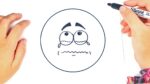 How to draw a Sad Emoji Step by Step | Emojis Easy drawings