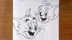 How to draw tom and jerry easy step by step // How to draw tom and jerry step by step for beginners