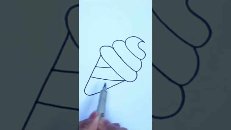 comment dessiner une glace kawaii