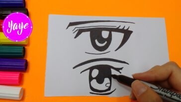 Aprende a dibujar ojos de anime fácil y rápido/learn color/Yaye