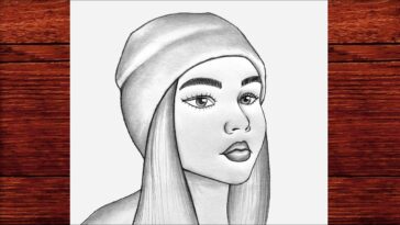 Bere Takan Maskeli Kız Çizimi - Bere Takmış Kız Nasıl Çizilir - How To Draw A Girl Wearing A Beret