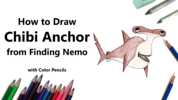 Comment dessiner Chibi Anchor de Finding Nemo étape par étape - très facile