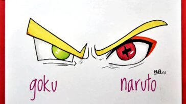 Comment dessiner Goku et Naruto Eye étape par étape / Easy Anime Eye MA Drawings