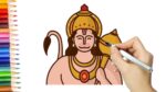 Comment dessiner Hanuman ji pour les enfants |  Plus d'informations