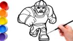 🔴🔴Comment dessiner Rhino - Spidey de Marvel et ses incroyables amis |  SPIDEY ET SUS SORPRENDENTES AMIGOS