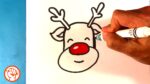 Comment dessiner un Rudolph le renne - Leçon de dessin de Noël pour débutants