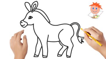 Comment dessiner un âne |  Dessins faciles