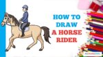 Comment dessiner un cavalier: tutoriel de dessin étape par étape facile pour les débutants