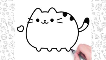 Comment dessiner un chat facilement |  bolalar uchun mushuk chizish |  고양이를 쉽게 그리다