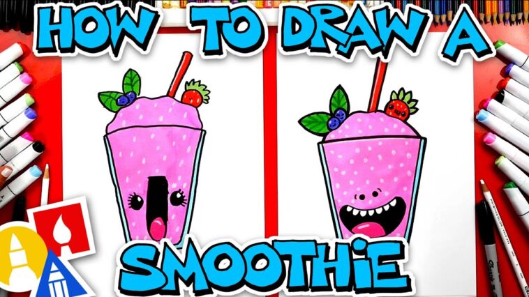 Comment dessiner un smoothie aux fruits congelés drôle
