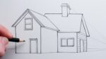 Comment dessiner une maison en utilisant la perspective en un point pour les débutants