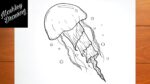 Comment dessiner une méduse étape par étape