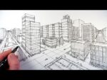 Comment dessiner une ville en utilisant la perspective à deux points
