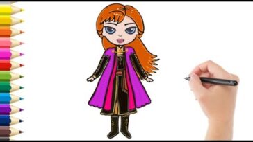 Como Dibujar a Anna de Fronze 2 / How to Draw Anna from Frozen 2