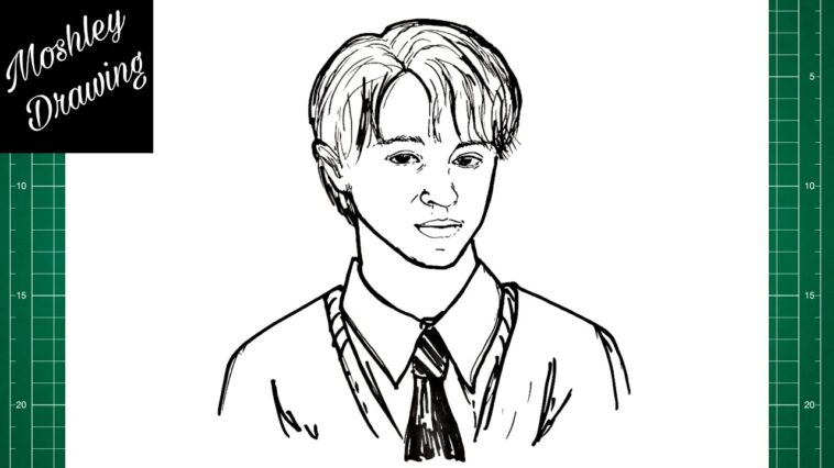 Cómo dibujar a Draco Malfoy - Harry Potter