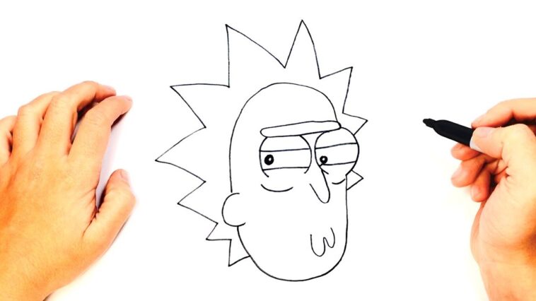 Como dibujar a Rick Sanchez de Rick y Morty