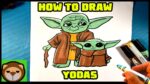 Cómo dibujar a YODA y BABY YODA - Star Wars