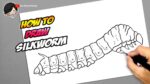 Cómo dibujar un gusano de seda