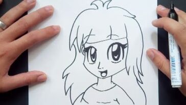 Como dibujar una chica anime paso a paso | How to draw an anime girl