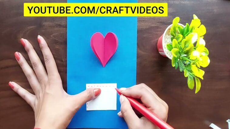 HEART CARD FOR VALENTINE DAY | VALENTINE DAY CARD IDEA
