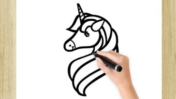 HOW TO DRAW A SUPER EASY UNICORN