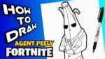 HOW TO DRAW AGENT PEELY FORTNITE | como dibujar al agente banano de fortnite | FORTNITE DRAWINGS