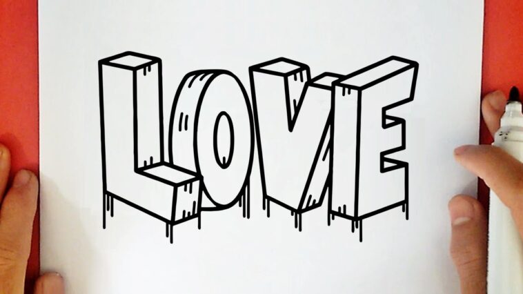 HOW TO DRAW LOVE IN 3D