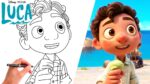 How To Draw LUCA PAGURO FROM LUCA (NEW Disney Movie 2021)