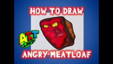 How to Draw ANGRY MEATLOAF from FOOD FIGHT