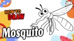How to Draw Mosquito Easy