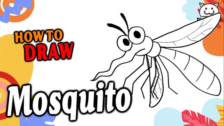 How to Draw Mosquito Easy