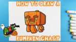 How to Draw a PUMPKIN GHAST