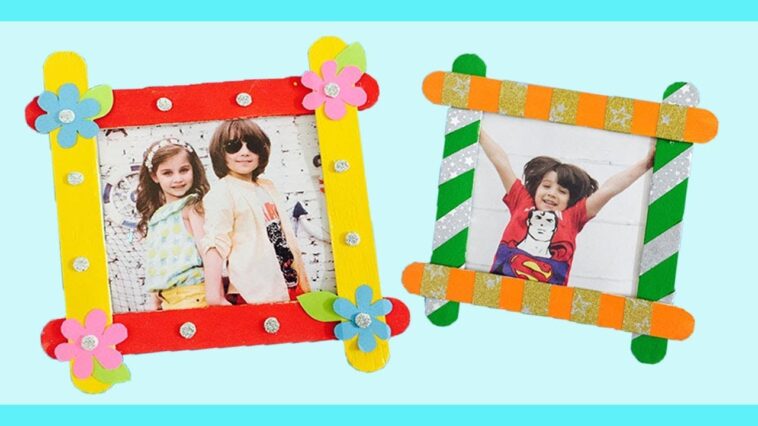How to Make Photo Frame with Ice cream Sticks | Photo Frame With Popsicle Sticks | #3