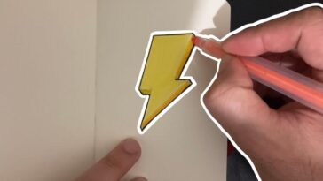 How to draw a lightning bolt
