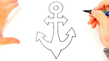 How to draw an Anchor step by step |  Easy Drawing of Anchor