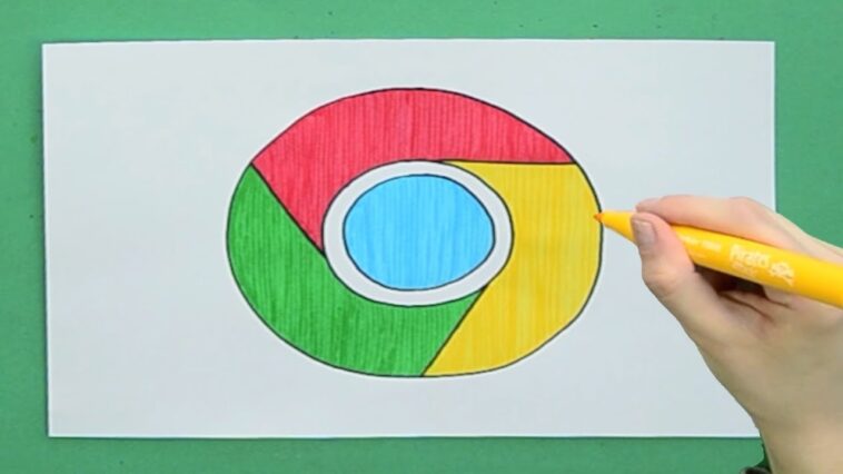 How to draw the Google Chrome Browser Logo