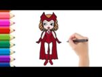 How to draw the scarlet witch / How To Draw Scarlet Witch - Wandavision